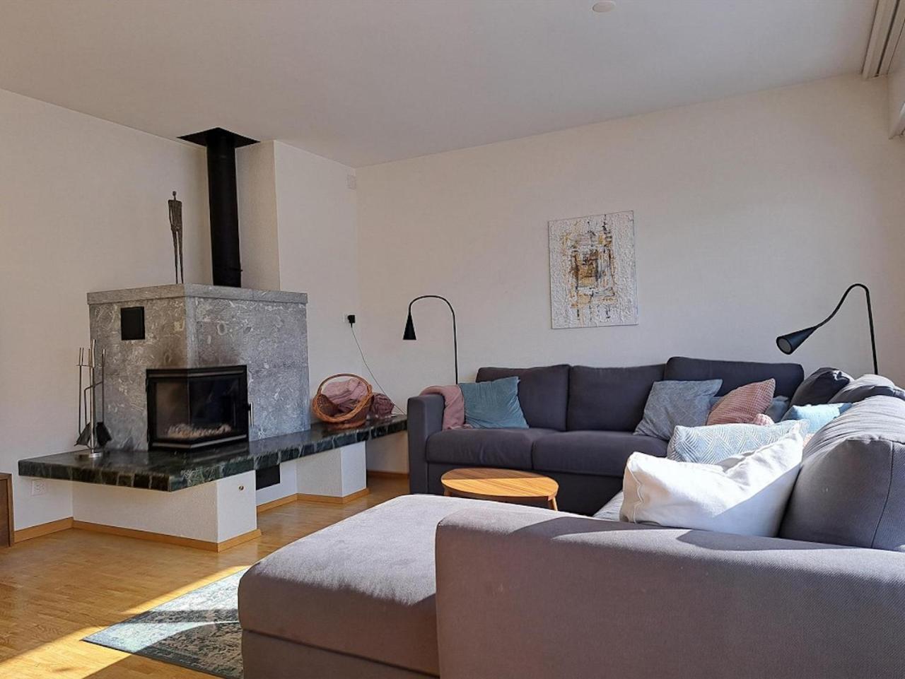 Top Modernes Apartment Im Herzen Von Andermatt Balkon & Bergblick Exteriér fotografie