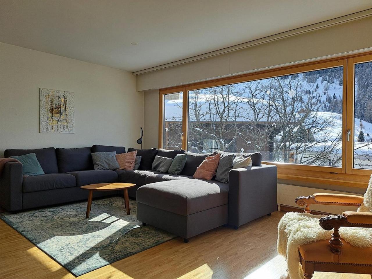 Top Modernes Apartment Im Herzen Von Andermatt Balkon & Bergblick Exteriér fotografie